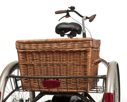 mand op vintage driewiel