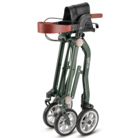 Dubbel plooibare rollator